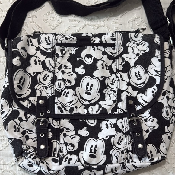 Two identical Disney Parks Mickey Mouse Satchel Purse With Adjustable Straps - Picture 2 of 14